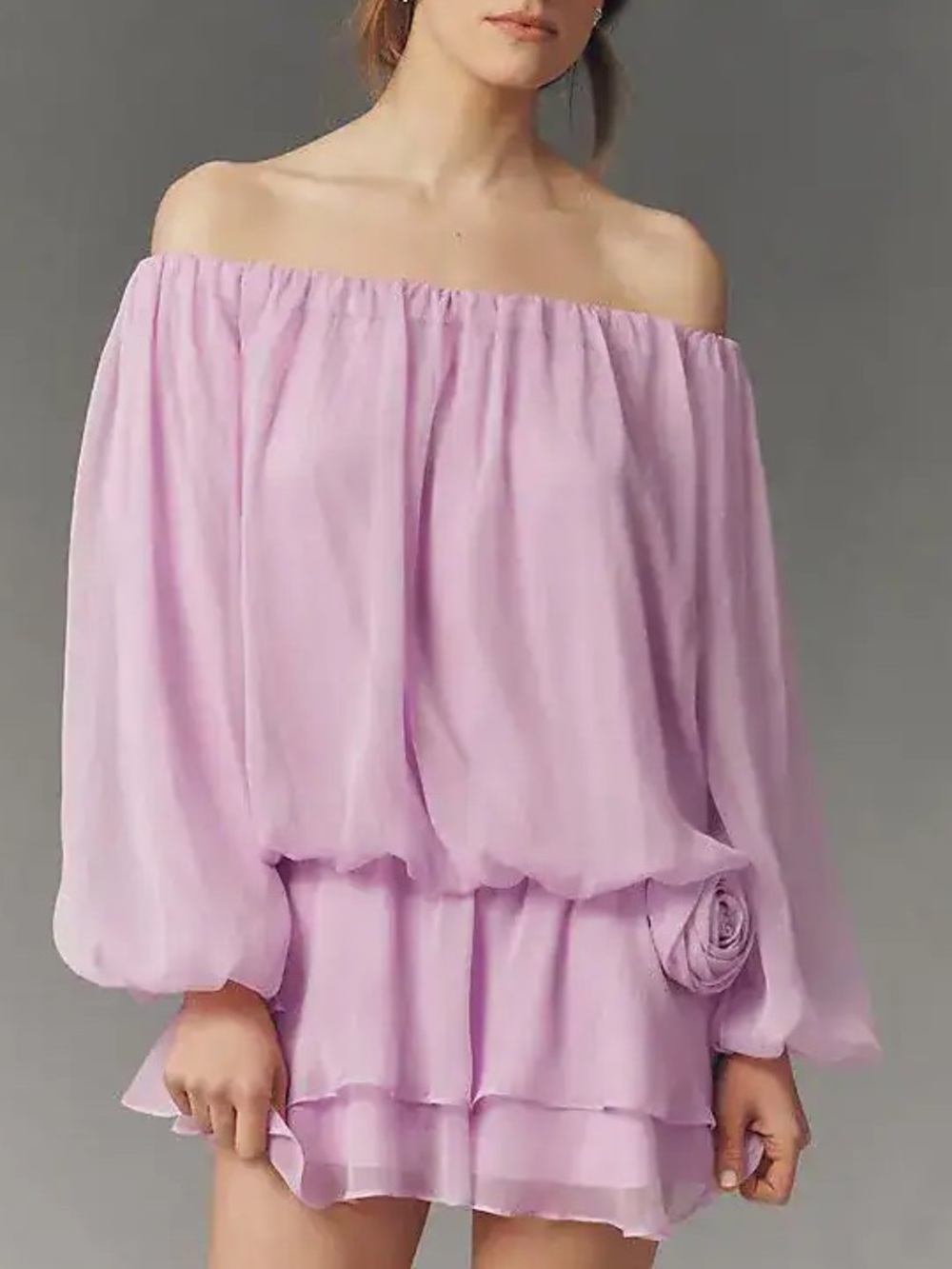 BHLDN Daisy Off-Shoulder Mini Dress
